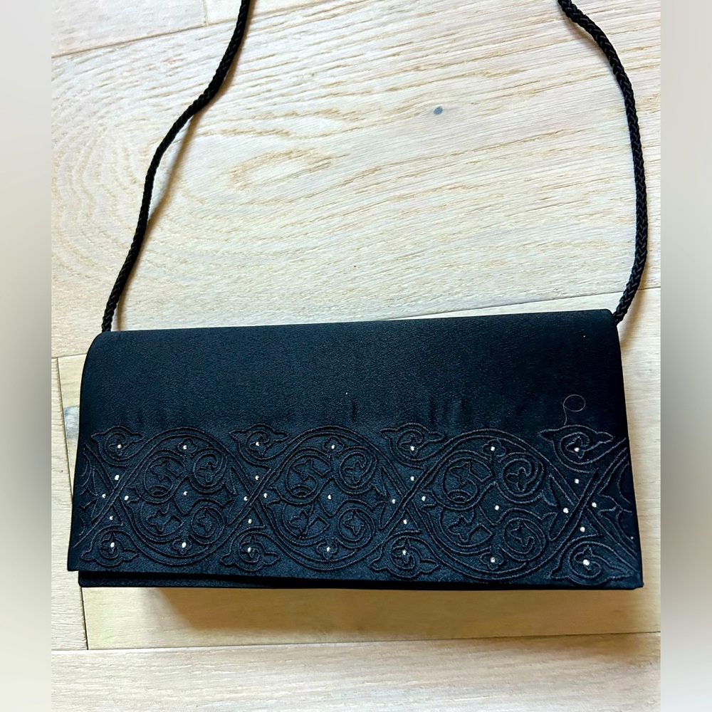 NWOT Elegant Black Clutch Bag